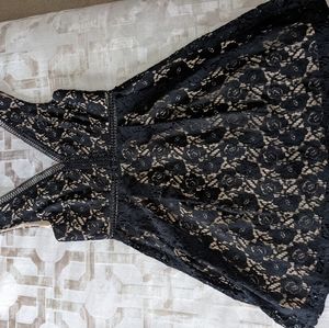 Black and Tan lace Dress